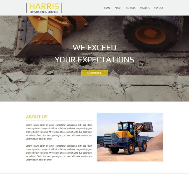 Aperçu du modèle Harris