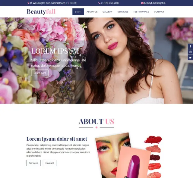 Aperçu du modèle Beautyfull