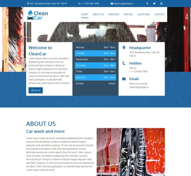 Aperçu du modèle CleanCar
