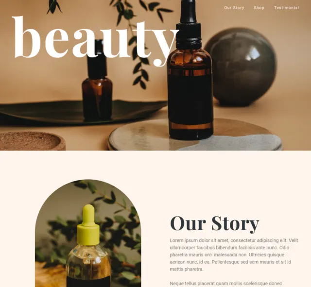 Aperçu du modèle Beauty